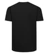 Thumbnail Back view of the plain black short sleeve T-shirt.